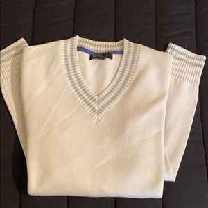 White banana republic dress sweater